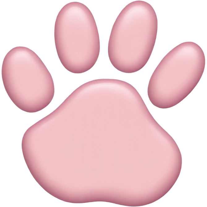light pink kitten paw emoji
