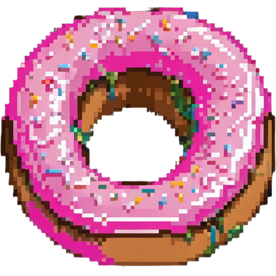 Donut with pink glaze emoji
