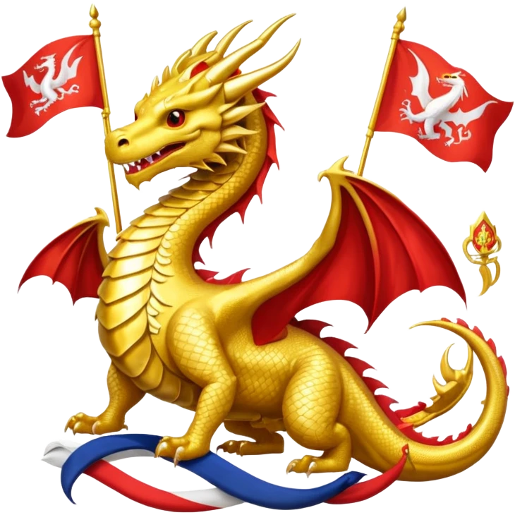 A draconic nation represent emoji emoji