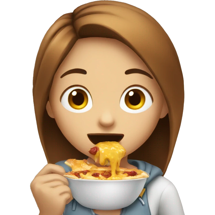 girl eating hotog emoji