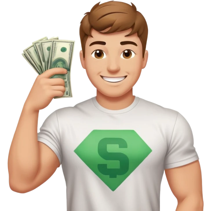 Mrbeast flexing his money emoji