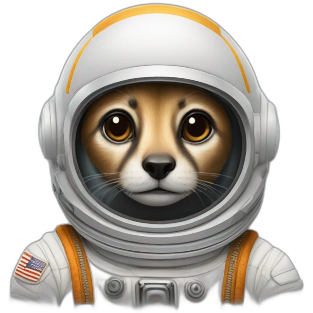 Suricate astronaute dans l’espace emoji