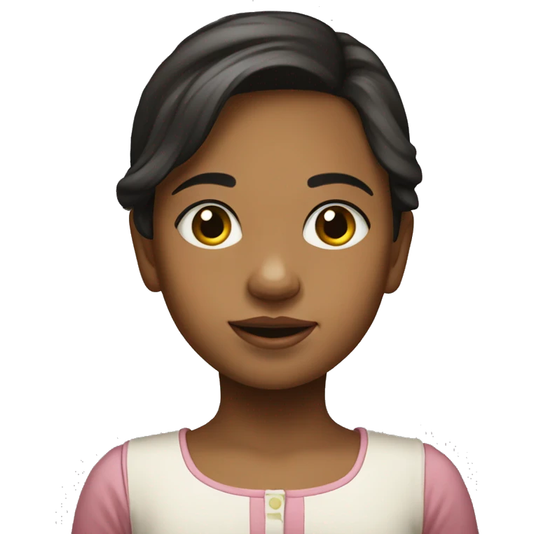 Niña cuna emoji