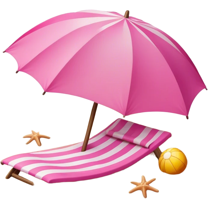 Pink,items,beached themed emoji