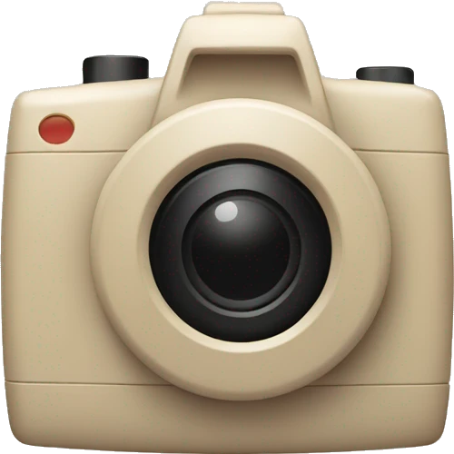 Kamera in beige emoji