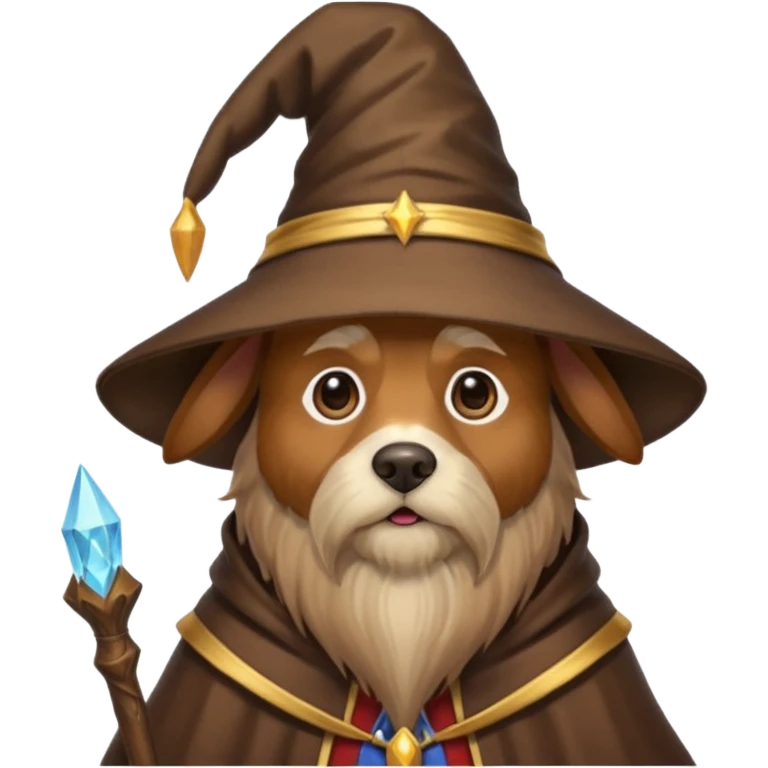 Dog wizard emoji