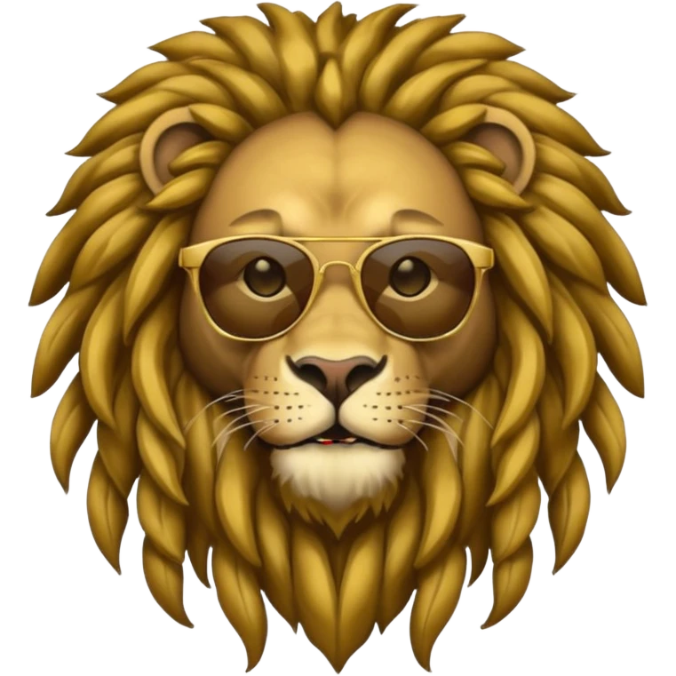 Bob Marley heraldic crest like a lion emoji