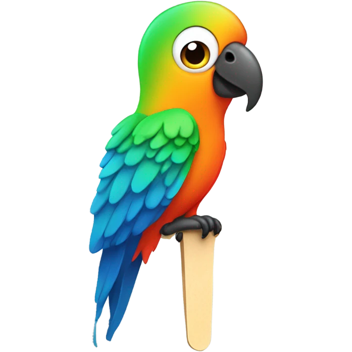 Parrot popsicle emoji