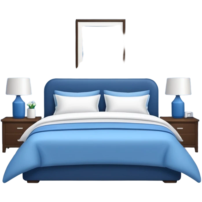 blue bedroom emoji