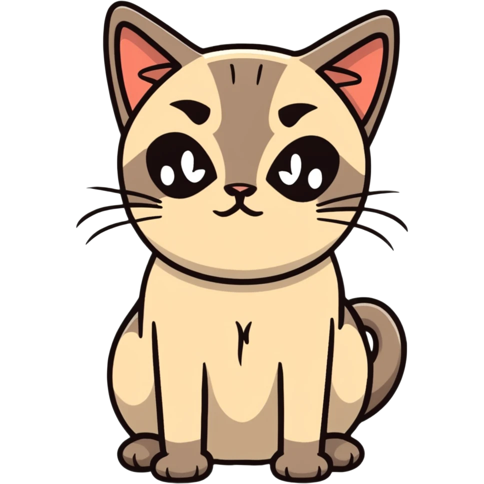暹罗猫在生气 emoji