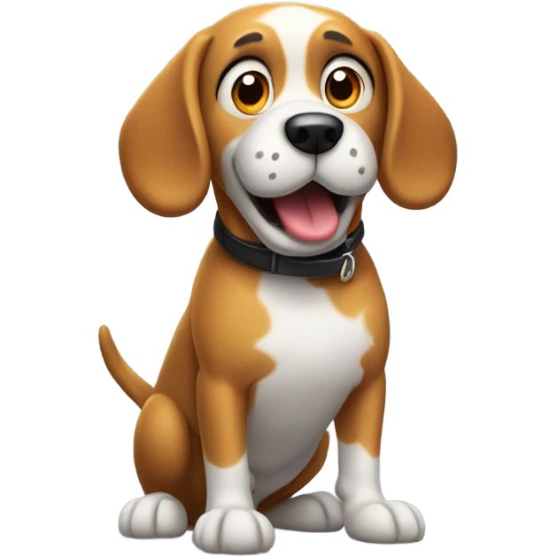 Dog farting emoji