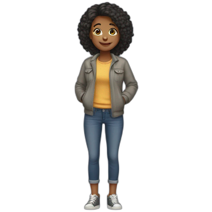 Full body girl в юбке спиной к зрителю наклонилась emoji