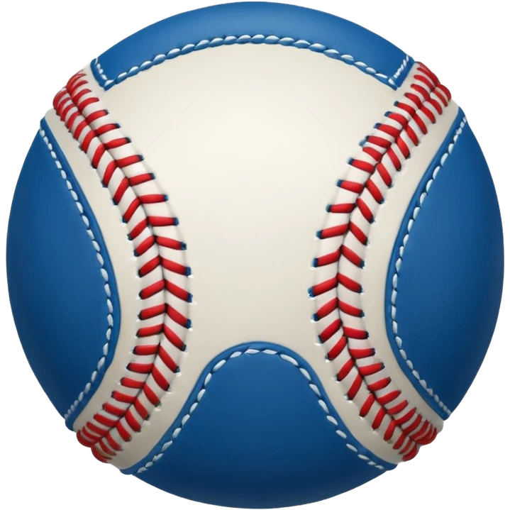 blue baseball ball emoji