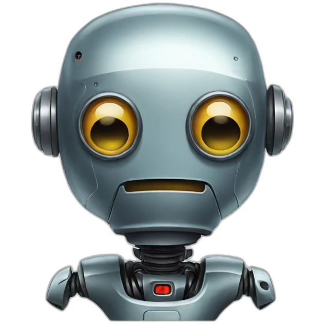 Sad robot emoji