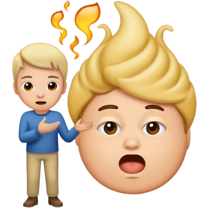 Person farting in someone's face emoji