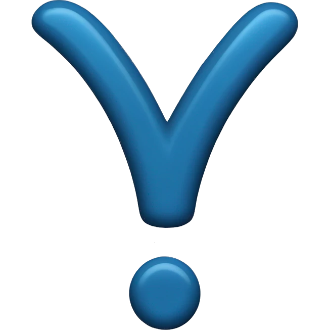 Blue tick mark emoji