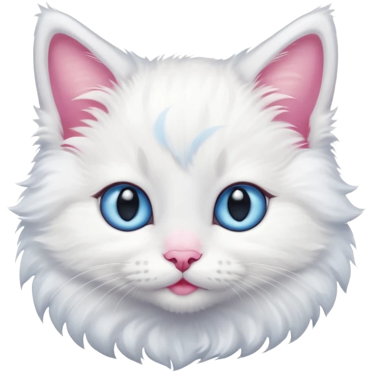 a cute blue eyed kitten emoji