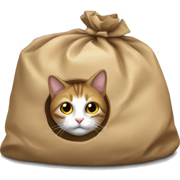 The cats out of the bag emoji