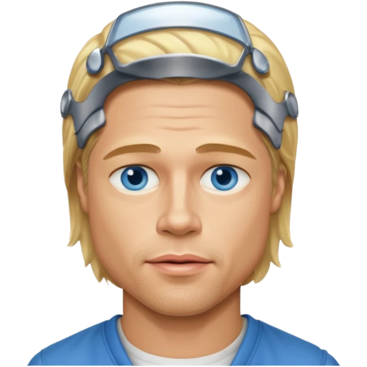 brad pitt blond hair emoji