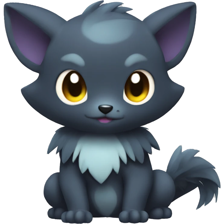Cute cool dark animal hybrid Fakemon full body emoji