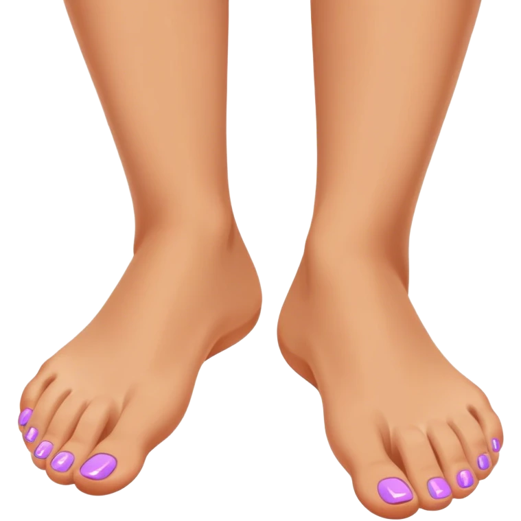 Paint toe nail emoji