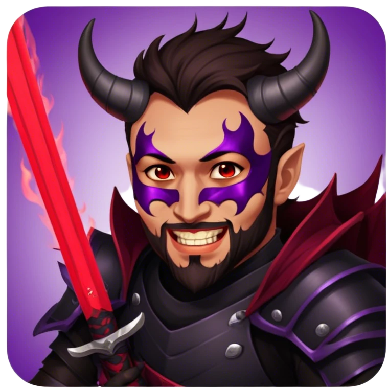 Demon-Horned Warrior emoji