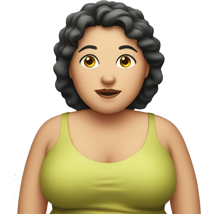 fat woman emoji