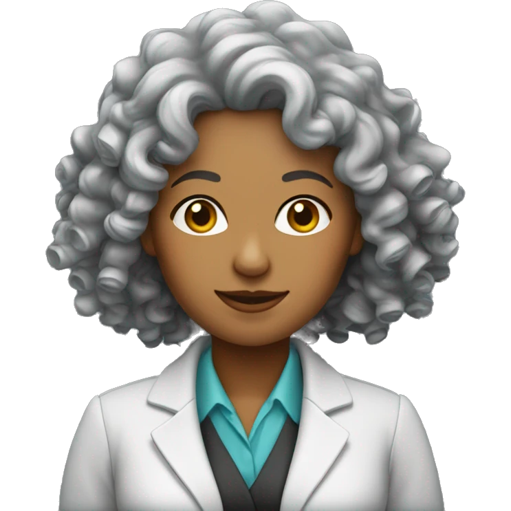 curly haired consultant woman emoji