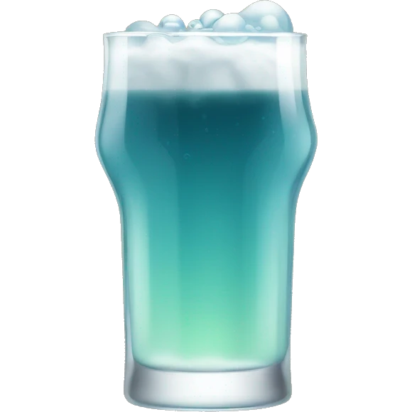 Bubbling seltzer in a glass emoji