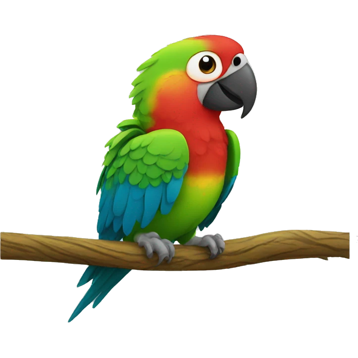 parrot gives a kiss  emoji