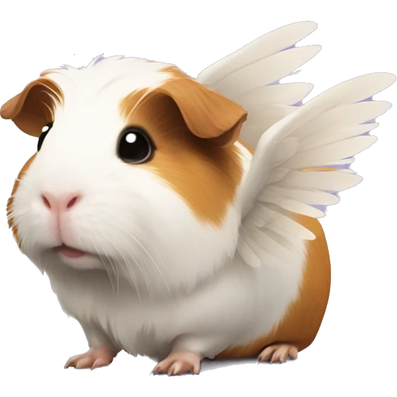 Guinea pig with wings emoji
