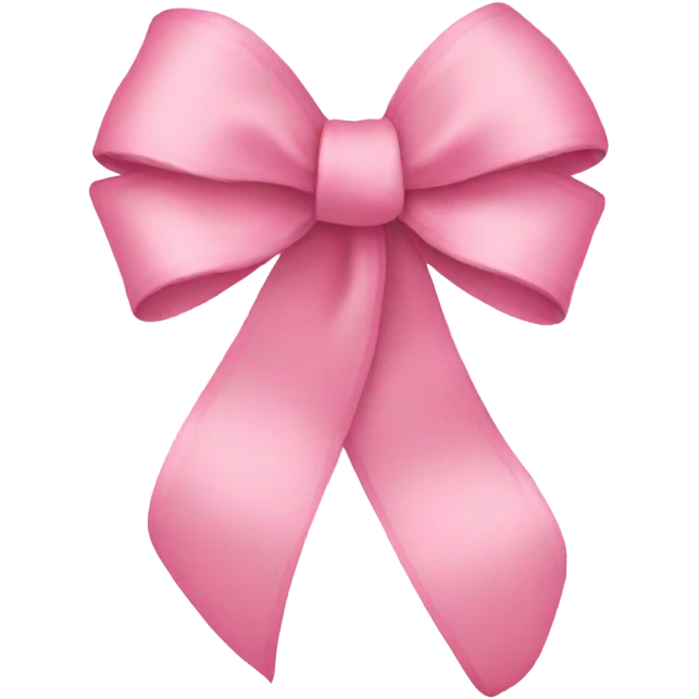 light pink ribbon bow emoji