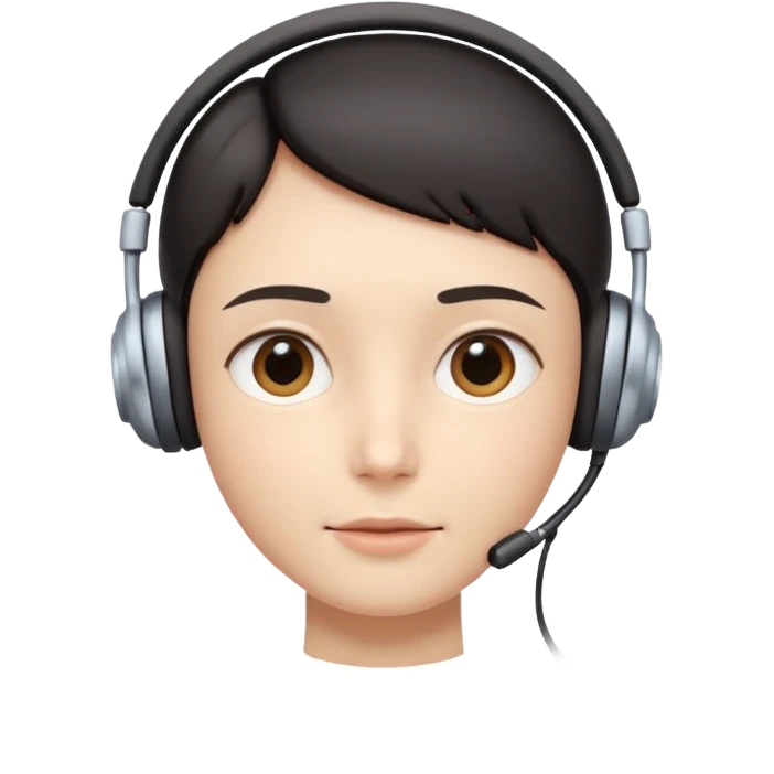 AI Call Agent human-like AI face, warm, calm and friendly, not robotic, not technical. 
Soft human AI face with a listening, welcoming expression, minimal facial lines, calm eyes. emoji