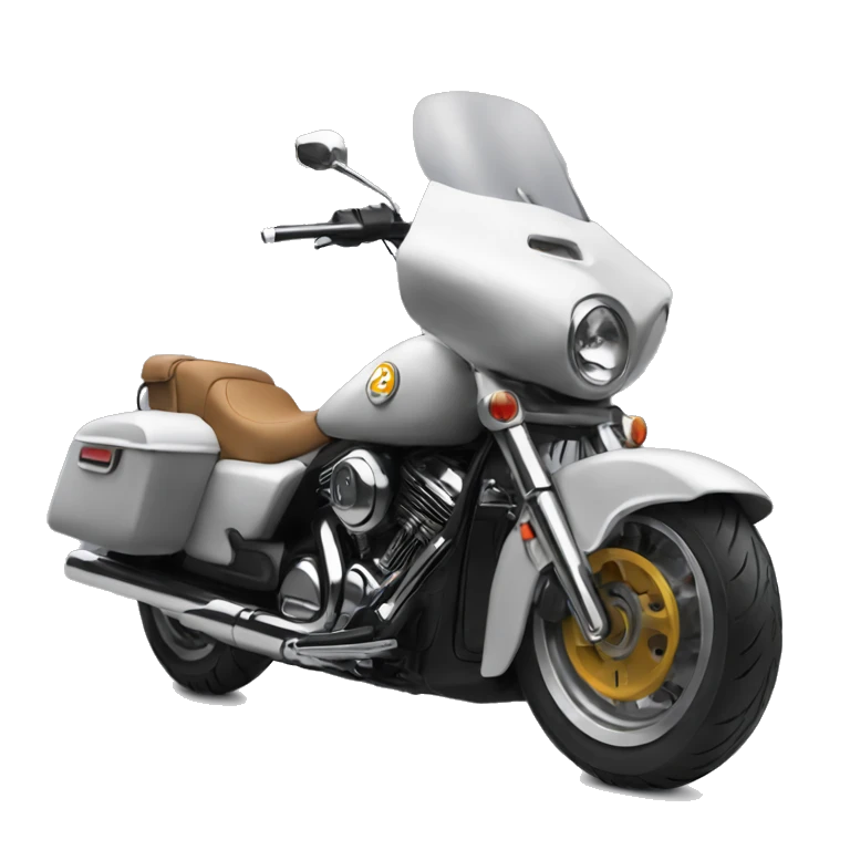 Fally sur une moto  emoji