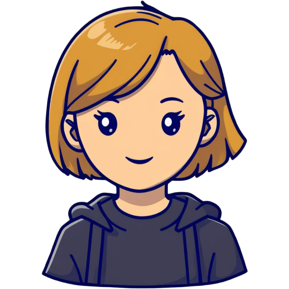 Girl with dark blond hair emoji
