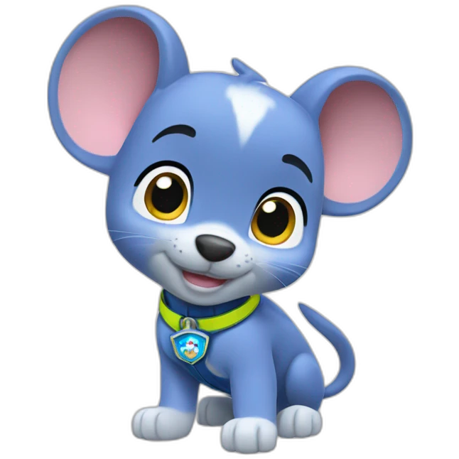 paw patrol blue mouse emoji