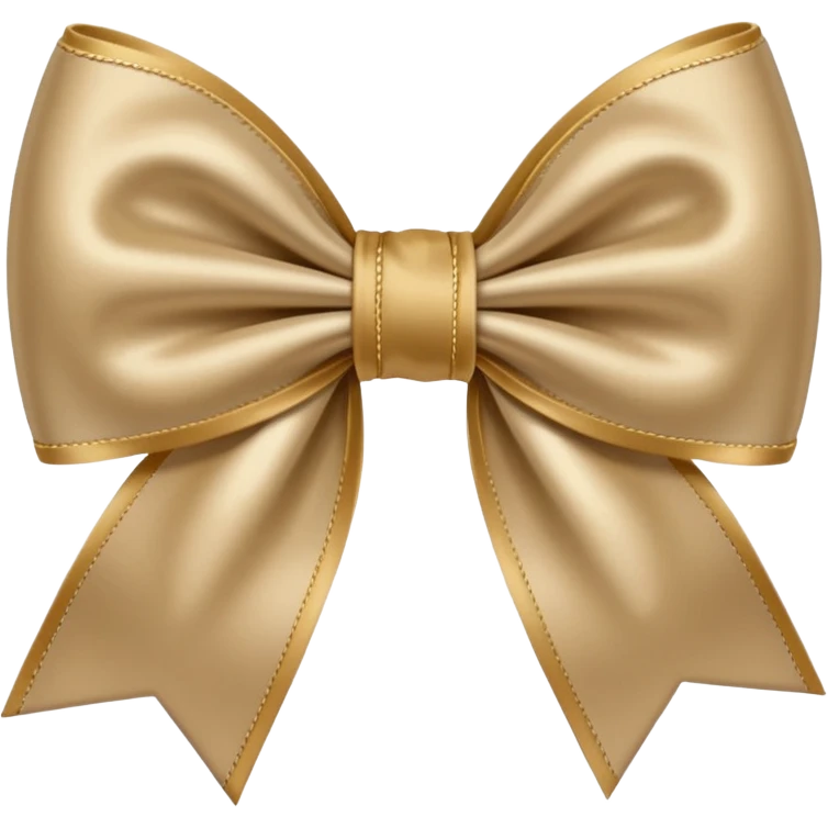 Beige bow emoji