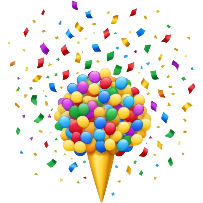 colorful confetti explosion celebration emoji
