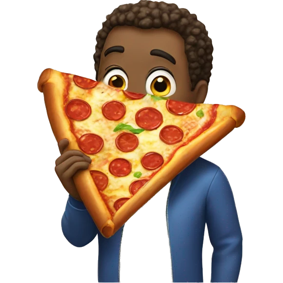 Dat eating pizza emoji