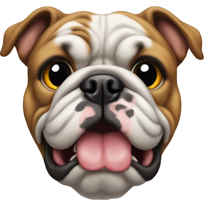 A bulldog emoji
