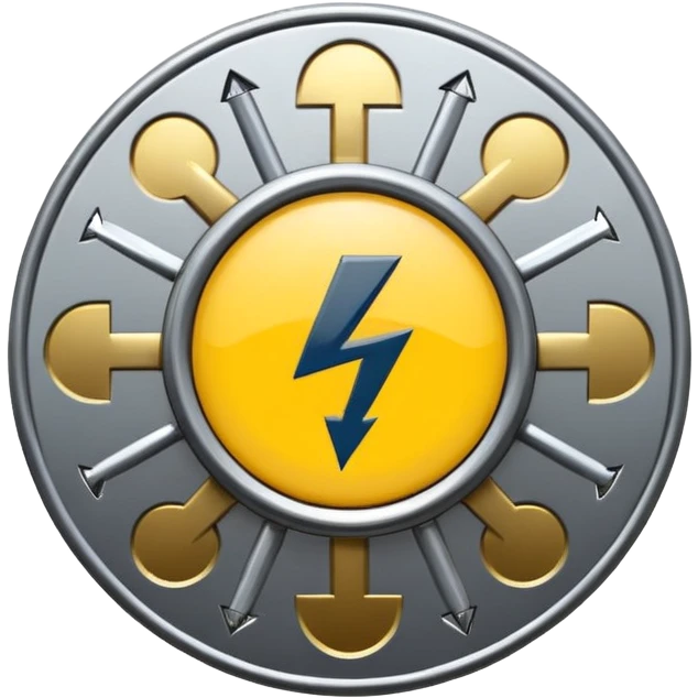 create a logo for company named Noor Electro mechanical Works LLC UAE with electricity symbol in center and mechanical symbols outer emoji