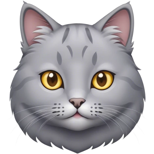 Grey cat emoji