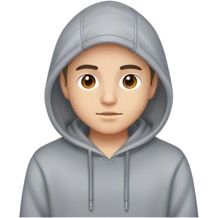 A 🤔 wearing a hoodie emoji