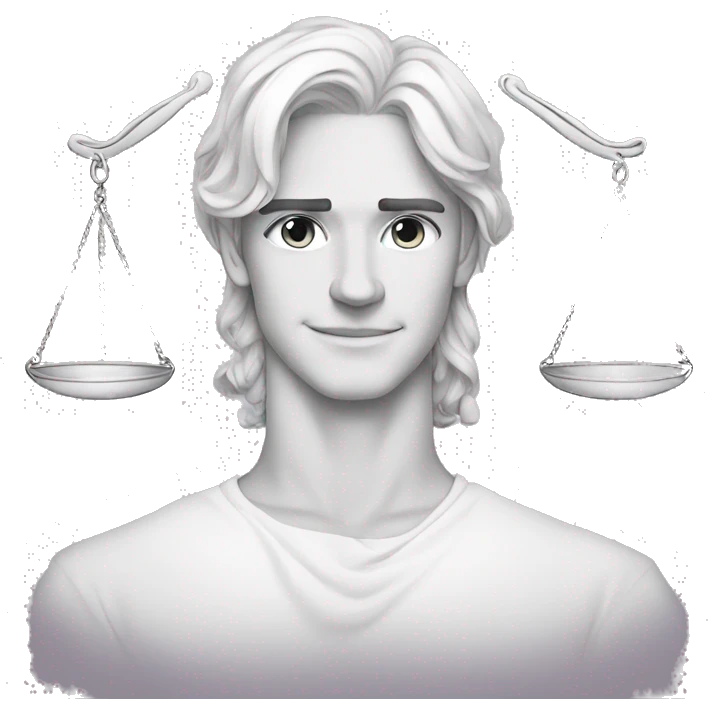 Libra line art emoji