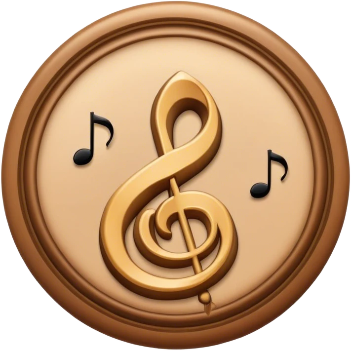 round animal seal with music note emoji
