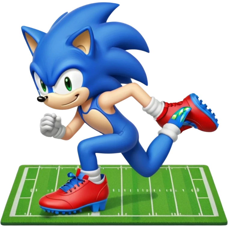 Football field let’s play sonic emoji
