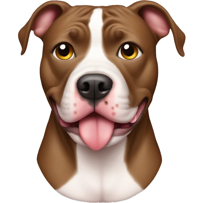 Pitbull with heart emoji in his eyes emoji