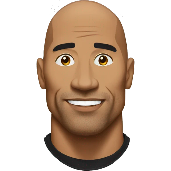 The rock sus face emoji