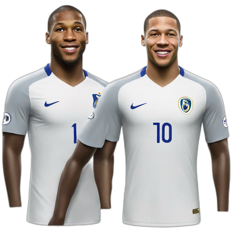 Mbappe and lukaku emoji