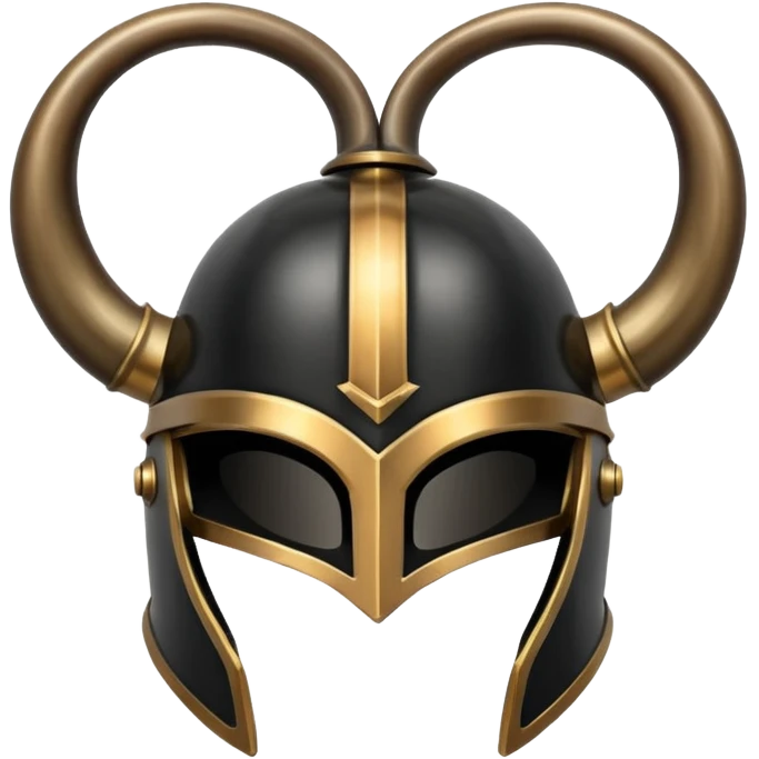 greek black horn helmet emoji